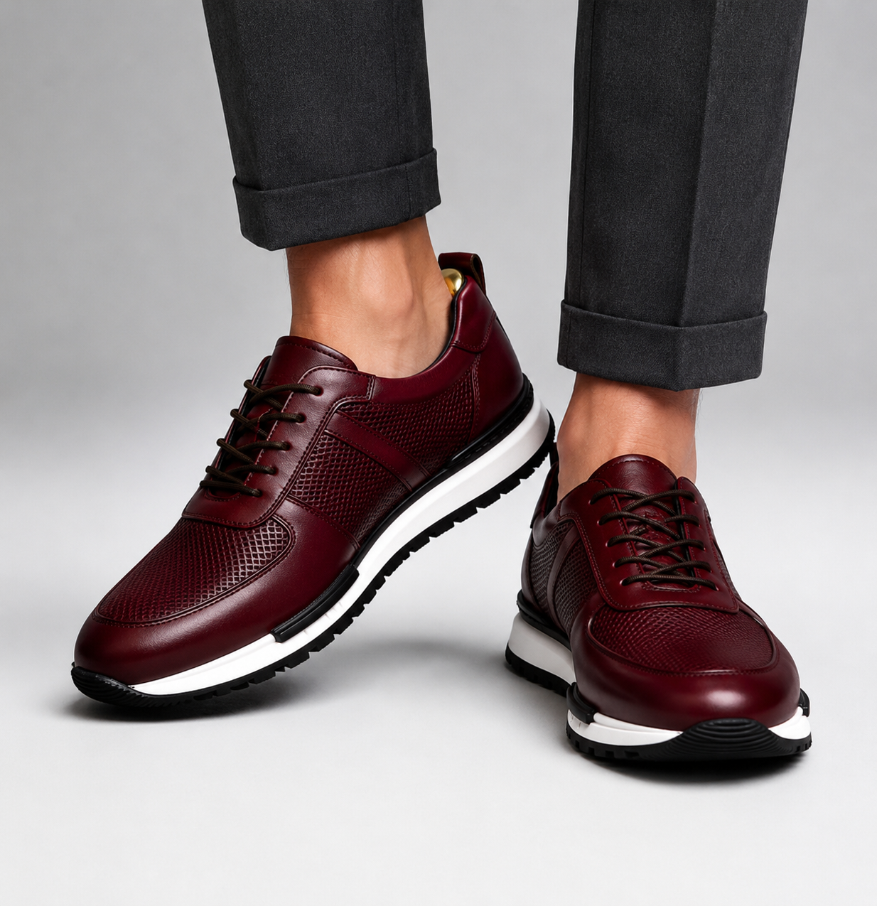 BRADLEY MILES LEATHER SNEAKERS