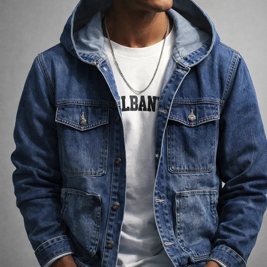 Riley Tanner Denim Hoodie