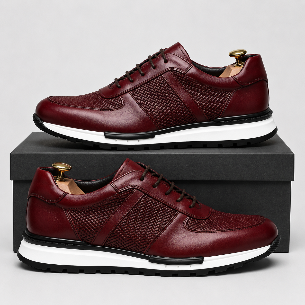 BRADLEY MILES LEATHER SNEAKERS