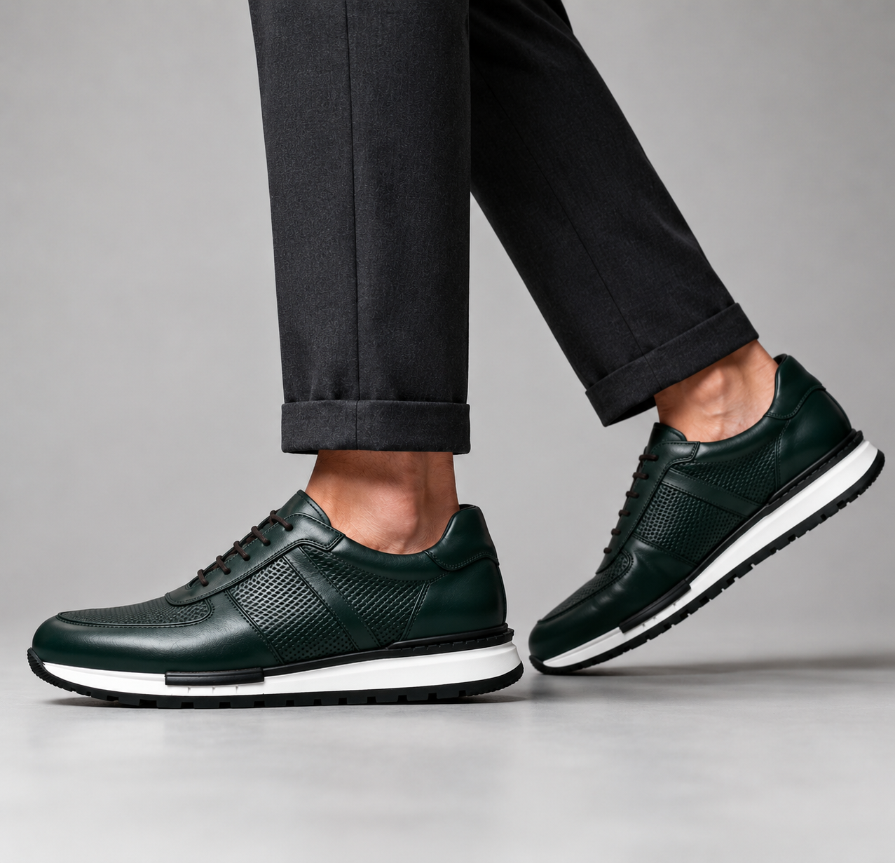 BRADLEY MILES LEATHER SNEAKERS