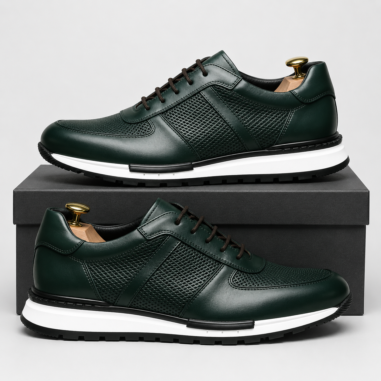 BRADLEY MILES LEATHER SNEAKERS
