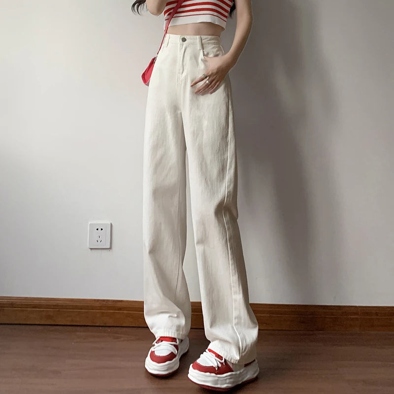 HIGH-WAIST BAGGY JEANS