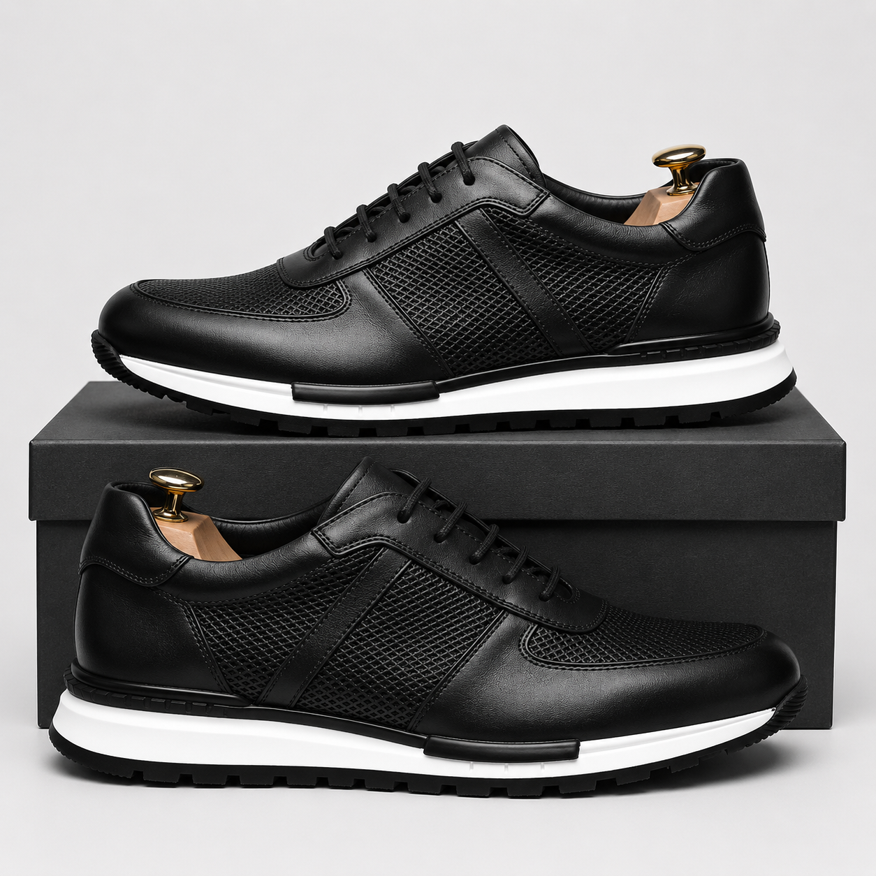 BRADLEY MILES LEATHER SNEAKERS