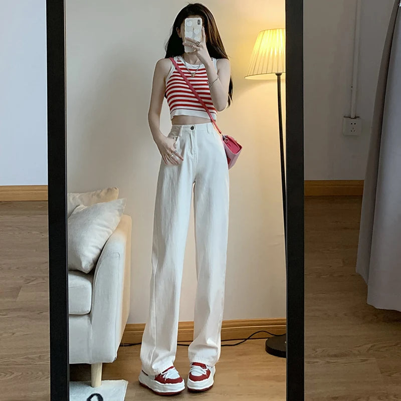 HIGH-WAIST BAGGY JEANS