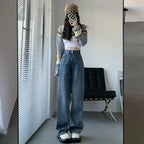 HIGH-WAIST BAGGY JEANS