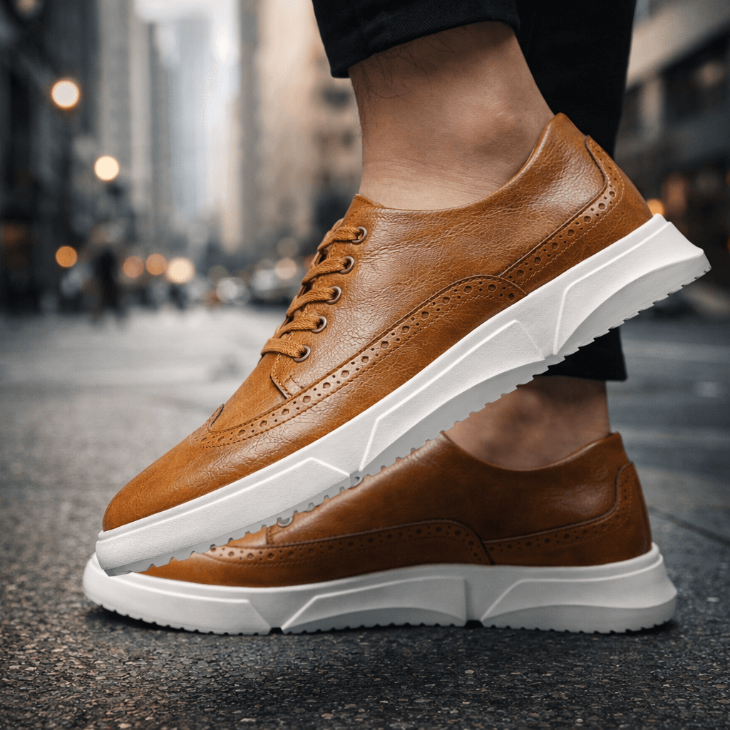 HARRIS BLAIN LEATHER TRAINERS