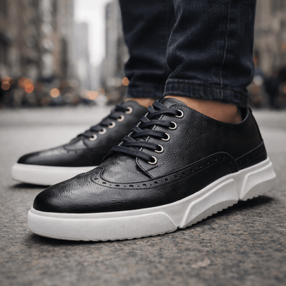 HARRIS BLAIN LEATHER TRAINERS