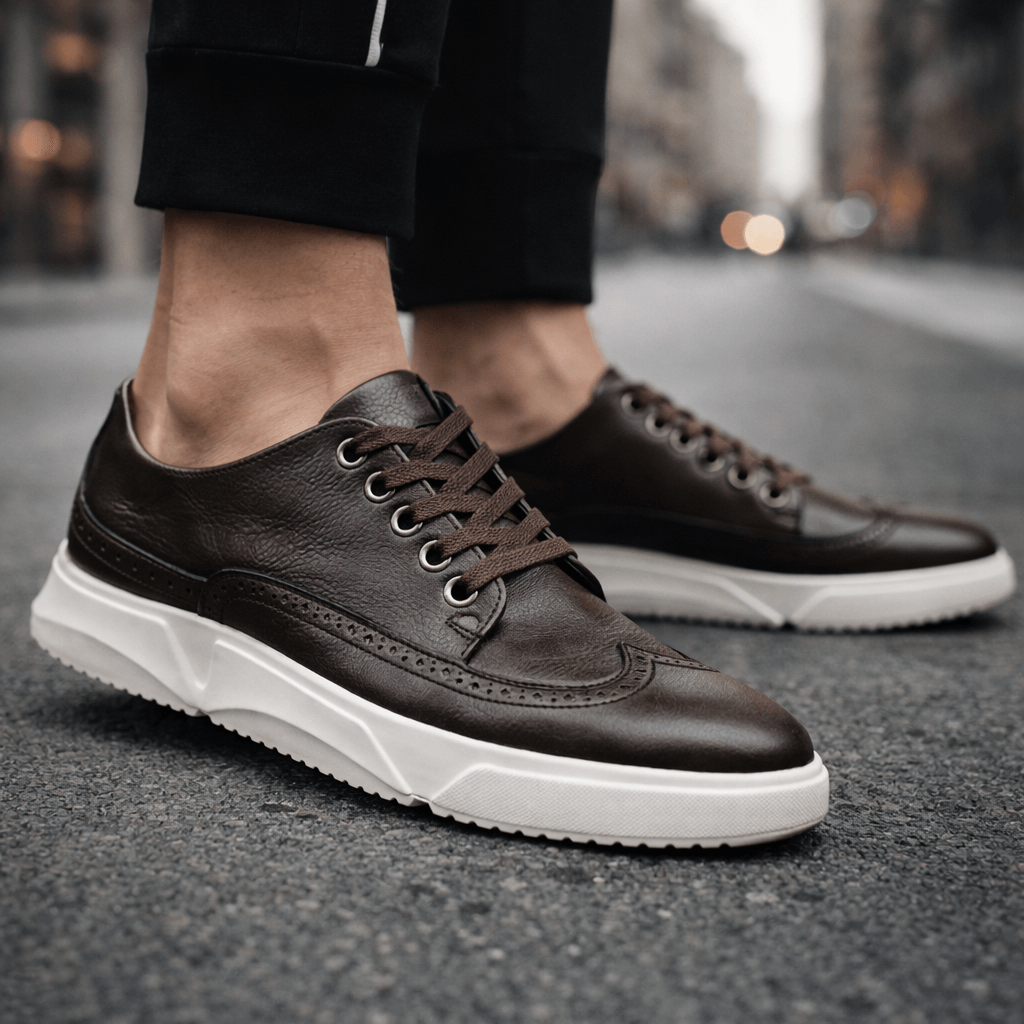 HARRIS BLAIN LEATHER TRAINERS