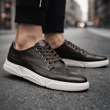 HARRIS BLAIN LEATHER TRAINERS