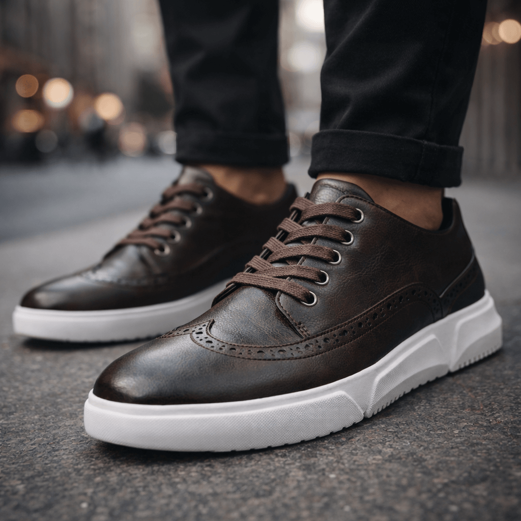 HARRIS BLAIN LEATHER TRAINERS