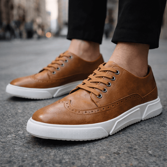 HARRIS BLAIN LEATHER TRAINERS