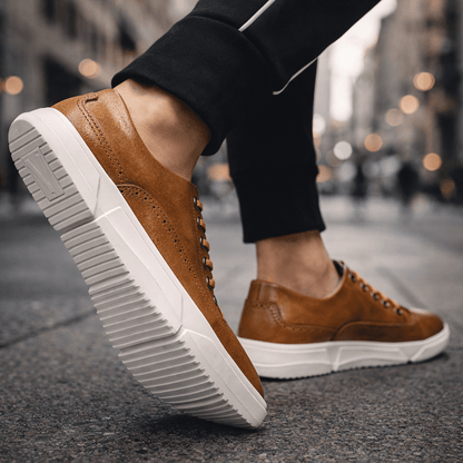 HARRIS BLAIN LEATHER TRAINERS