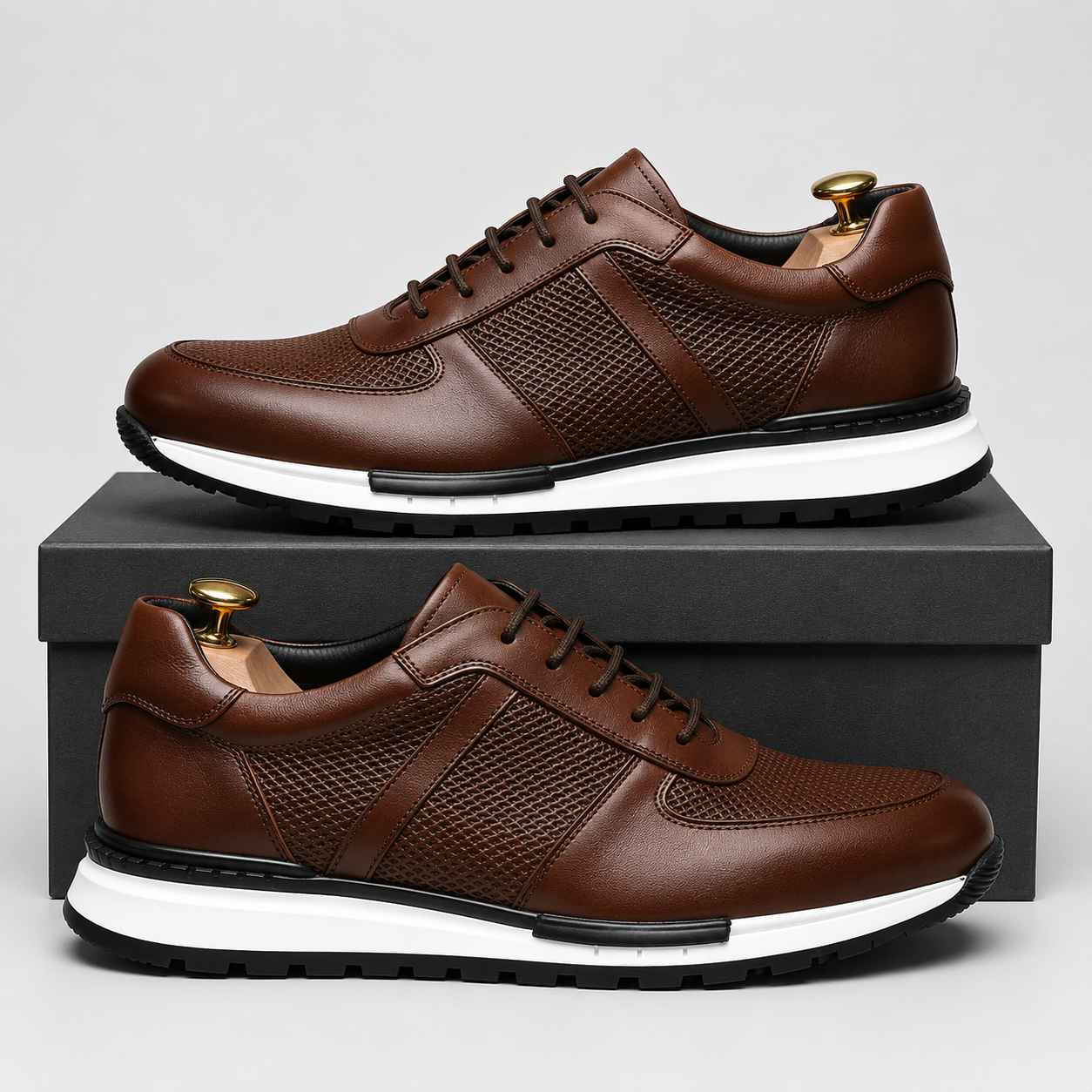 BRADLEY MILES LEATHER SNEAKERS