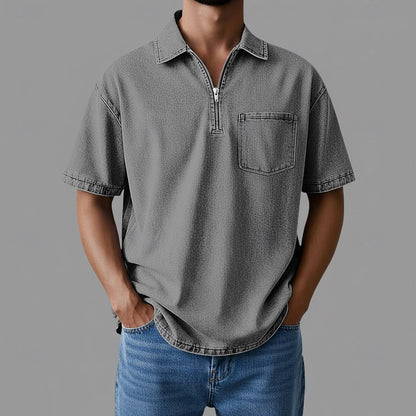 Damien Denim Zip Shirt