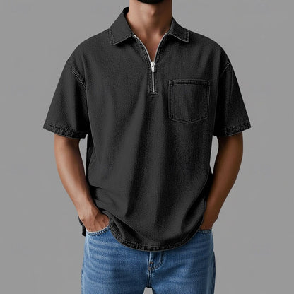 Damien Denim Zip Shirt