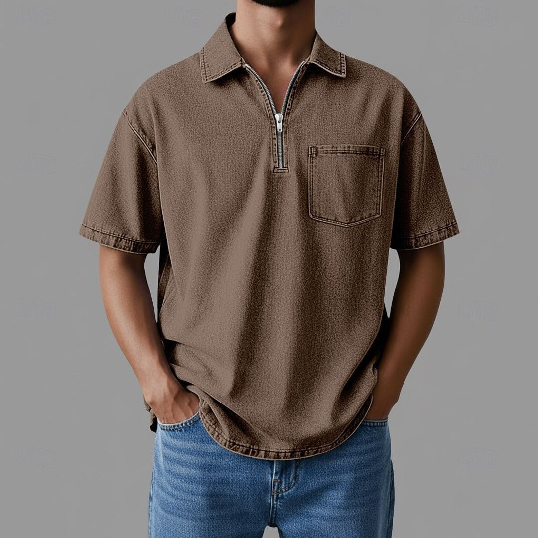 Damien Denim Zip Shirt
