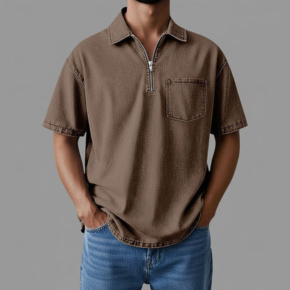 Damien Denim Zip Shirt