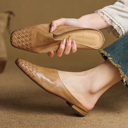 VALENTINA GENUINE LEATHER MULES