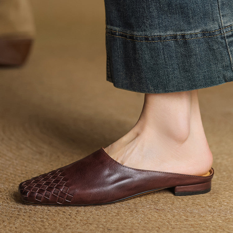 VALENTINA GENUINE LEATHER MULES