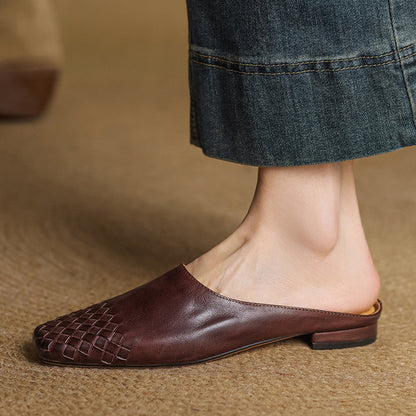 VALENTINA GENUINE LEATHER MULES