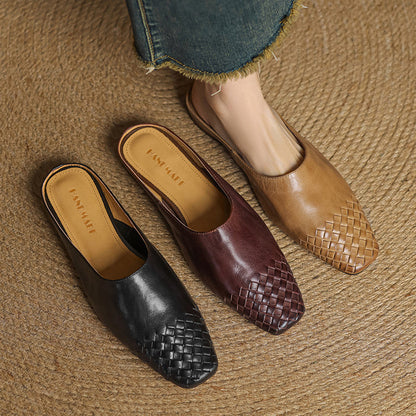 VALENTINA GENUINE LEATHER MULES