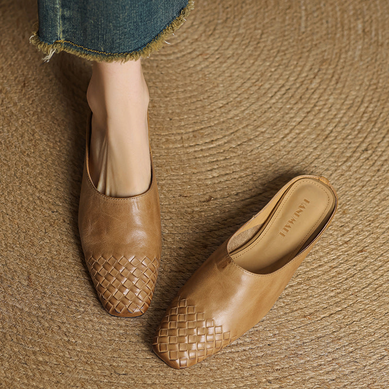 VALENTINA GENUINE LEATHER MULES