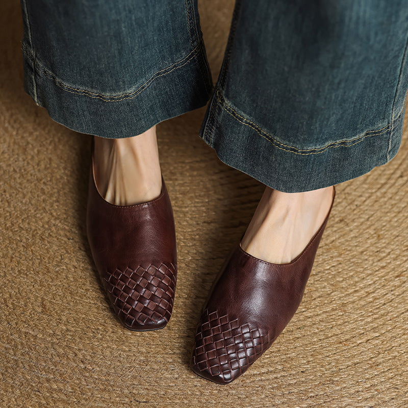 VALENTINA GENUINE LEATHER MULES
