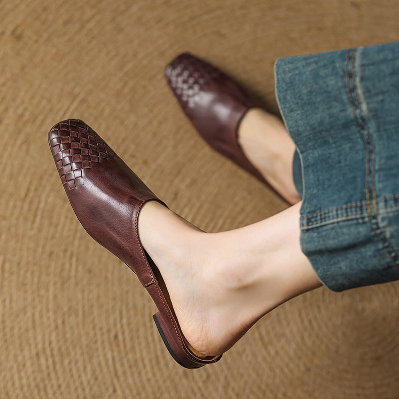 VALENTINA GENUINE LEATHER MULES