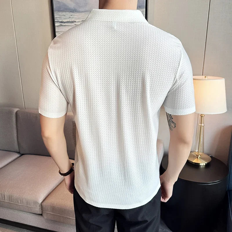 HARRISON TEXTURED POLO SHIRT
