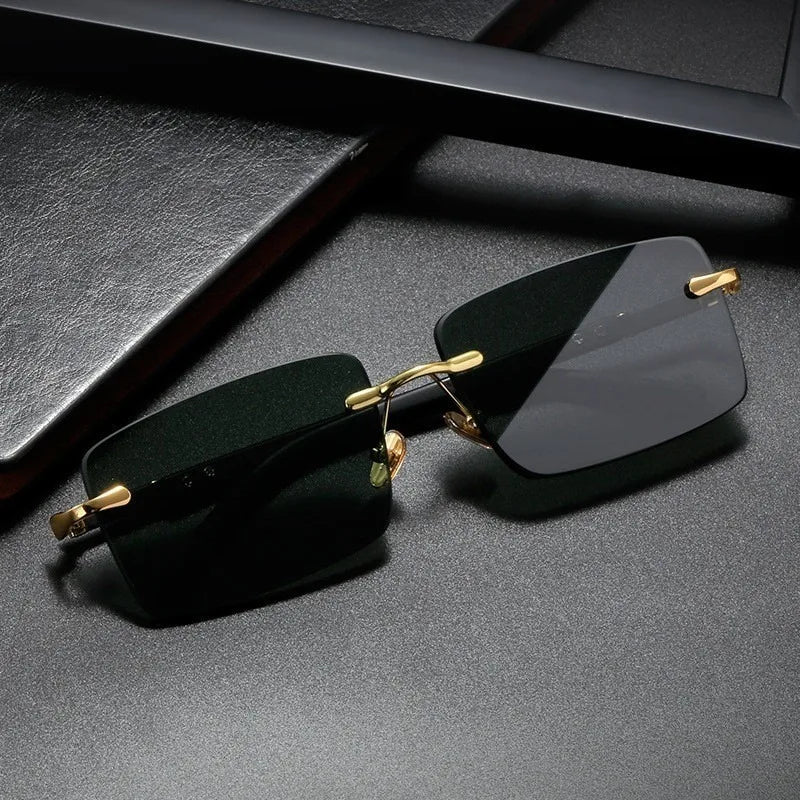 CAMERON RIMLESS RETRO SUNGLASSES
