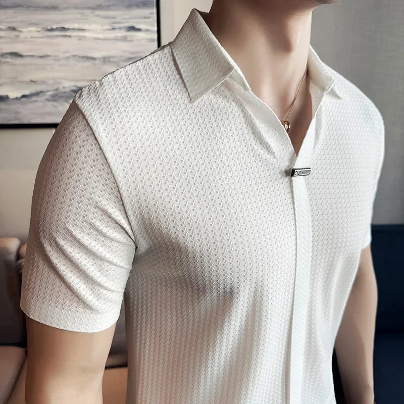 HARRISON TEXTURED POLO SHIRT