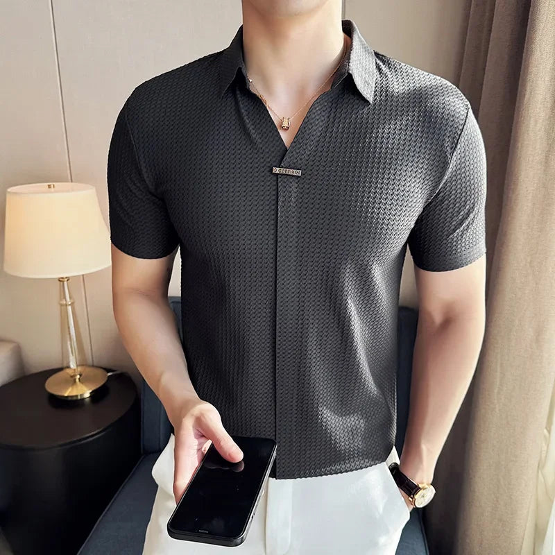 HARRISON TEXTURED POLO SHIRT