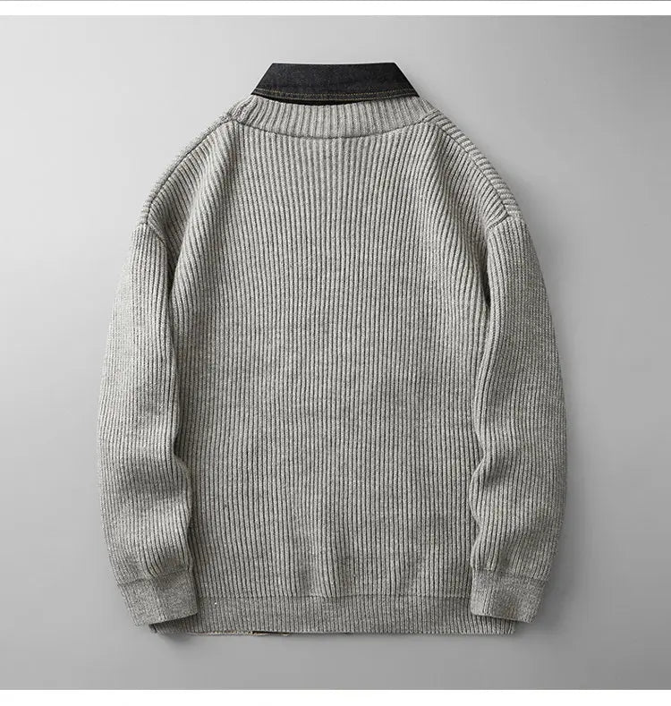 LEVI DENIM PANEL CARDIGAN