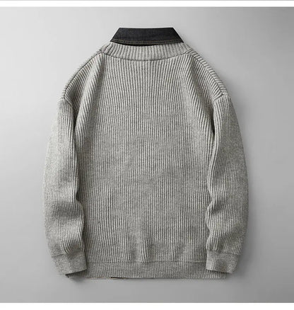 LEVI DENIM PANEL CARDIGAN