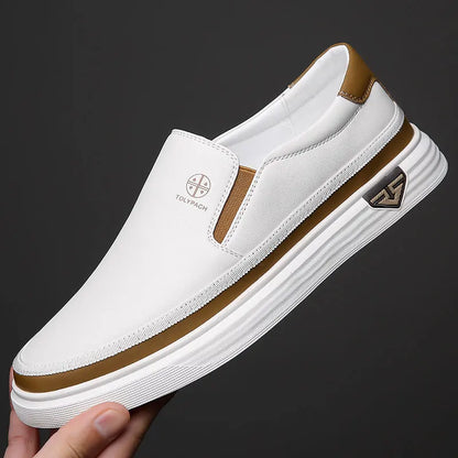 TONELLI SLIP-ON LEATHER SNEAKERS