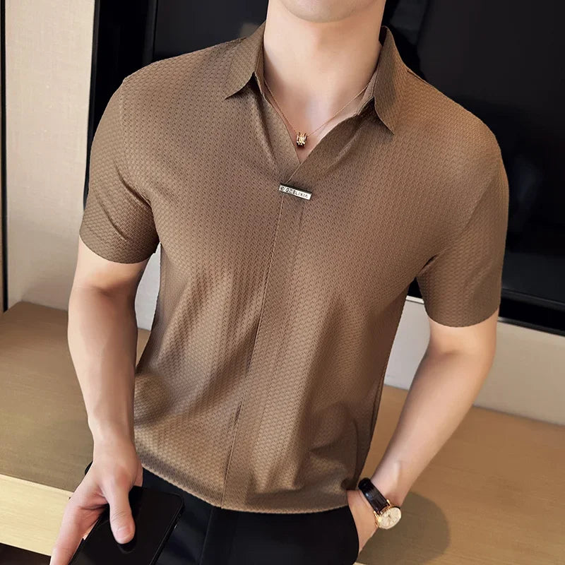 HARRISON TEXTURED POLO SHIRT