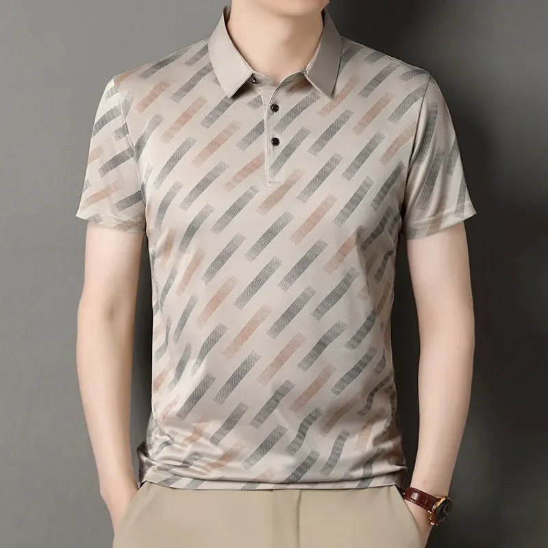 ANTHONY PATTERNED POLO SHIRT