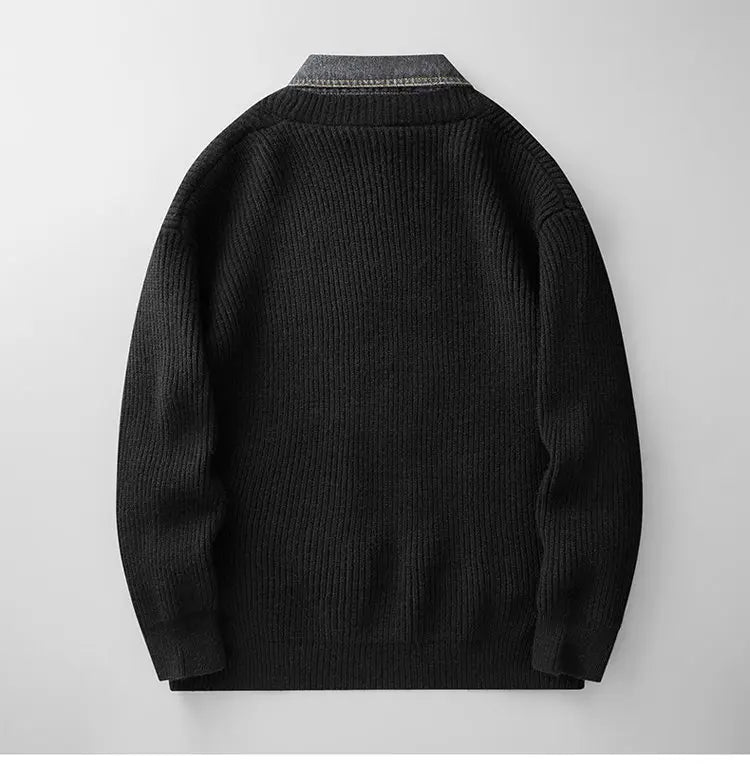 LEVI DENIM PANEL CARDIGAN