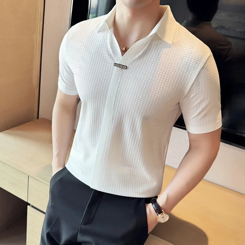 HARRISON TEXTURED POLO SHIRT