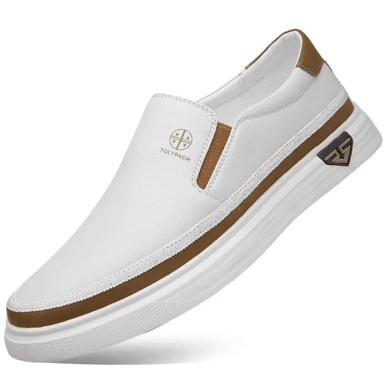TONELLI SLIP-ON LEATHER SNEAKERS
