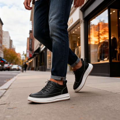 Grayson Robert Leather Sneakers