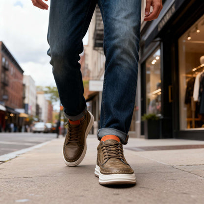 Grayson Robert Leather Sneakers