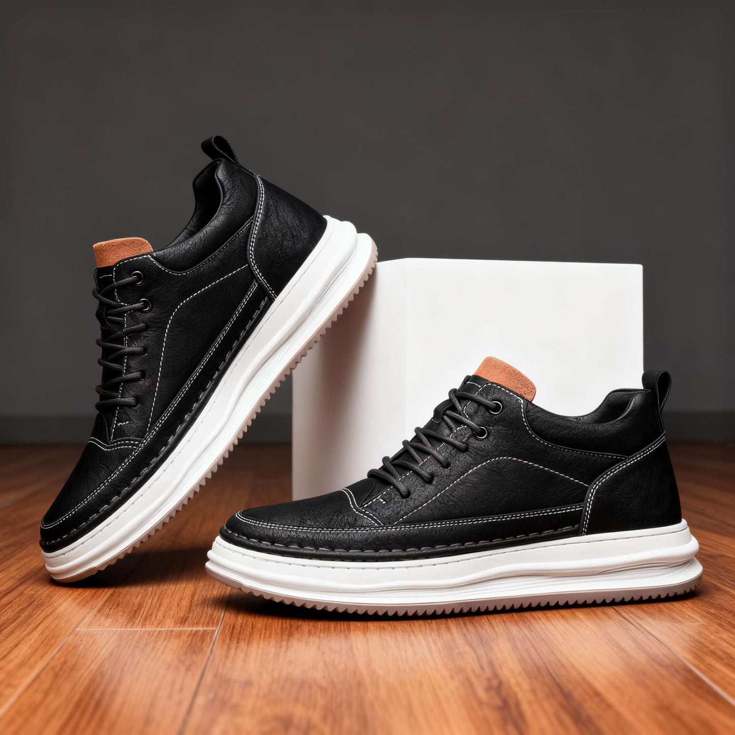 Grayson Robert Leather Sneakers