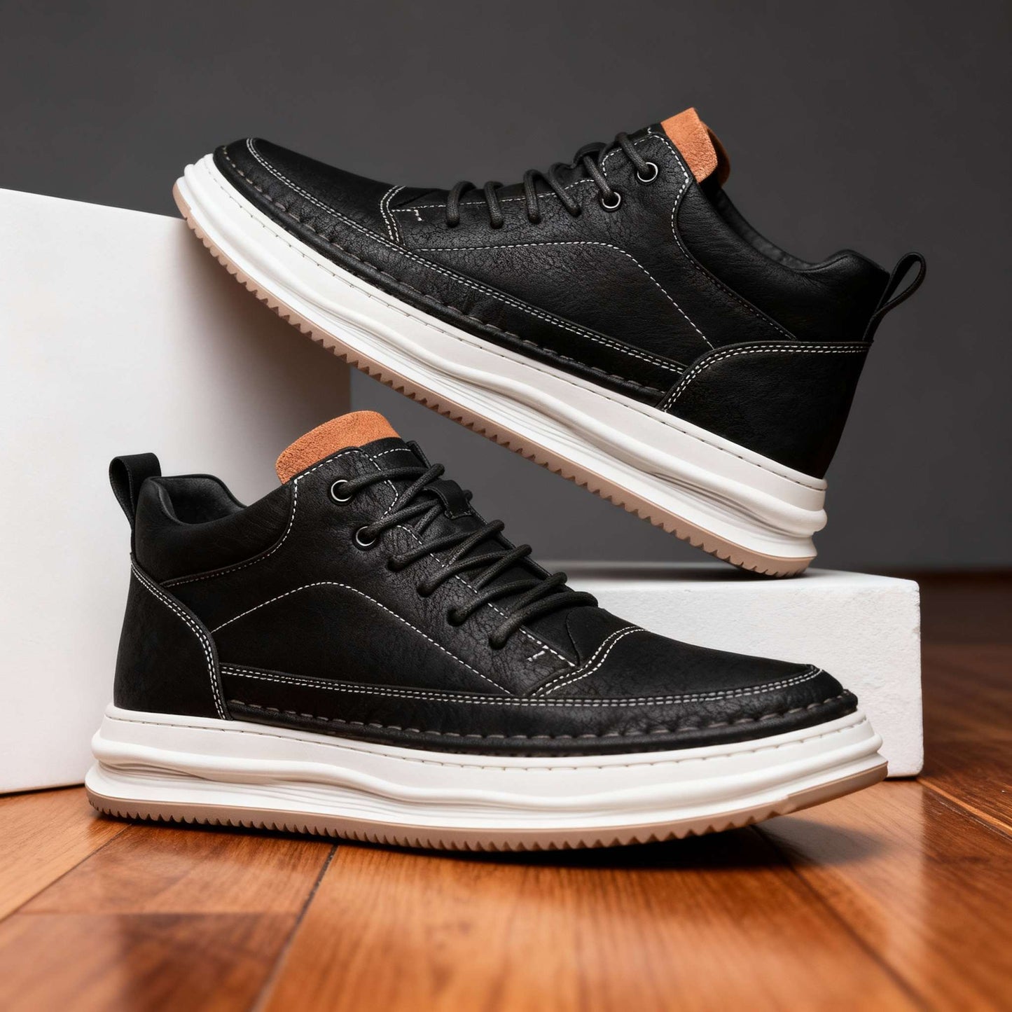 Grayson Robert Leather Sneakers