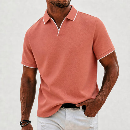 Jackson Brave Collar Ribbed Knit Polo