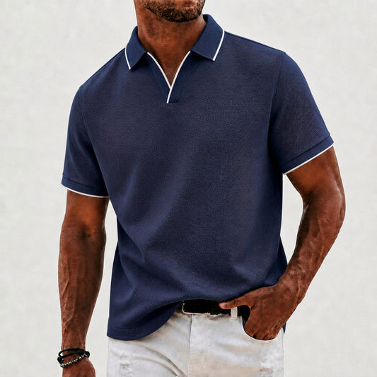Jackson Brave Collar Ribbed Knit Polo