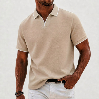 Jackson Brave Collar Ribbed Knit Polo
