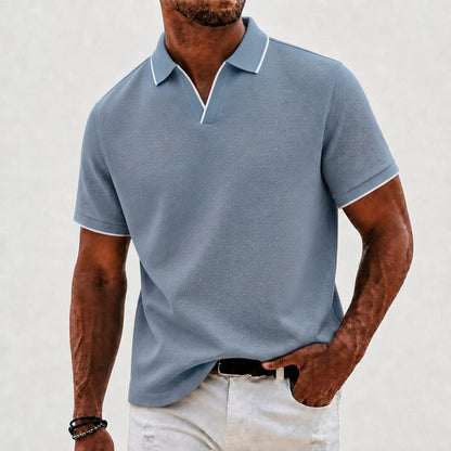 Jackson Brave Collar Ribbed Knit Polo