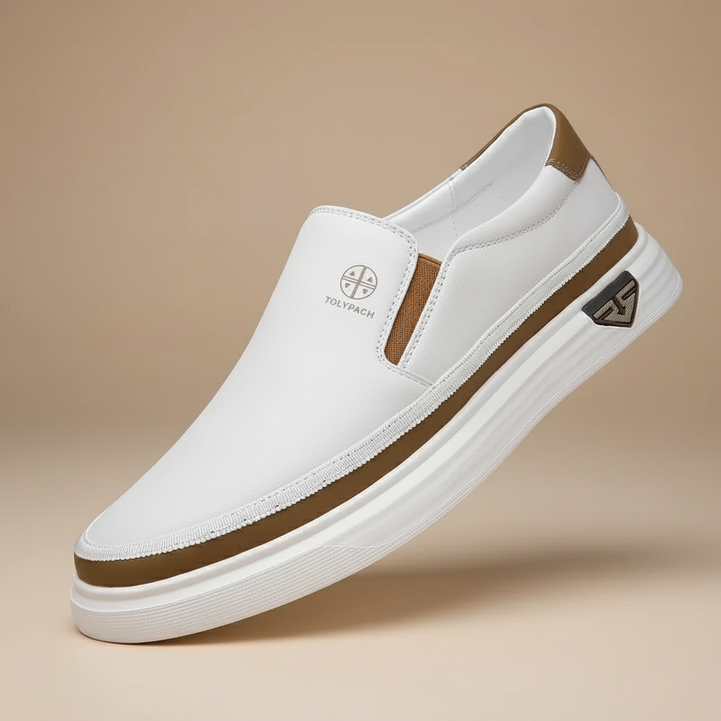 TONELLI SLIP-ON LEATHER SNEAKERS
