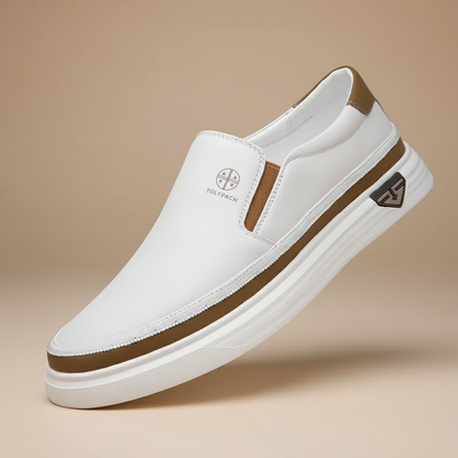 TONELLI SLIP-ON LEATHER SNEAKERS